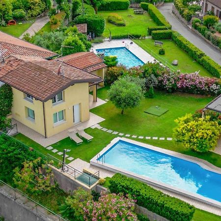 Villa Piscina Panoramica - La Casa Volante Soiano Del Lago Exterior foto
